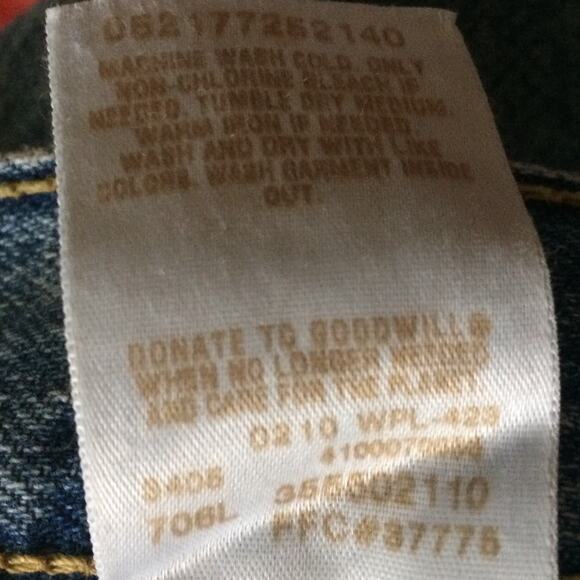 LEVI's Men's Size 36 550 Jean Shorts Relaxed Fit Blue Denim 100% Cotton - Picture 4 of 7